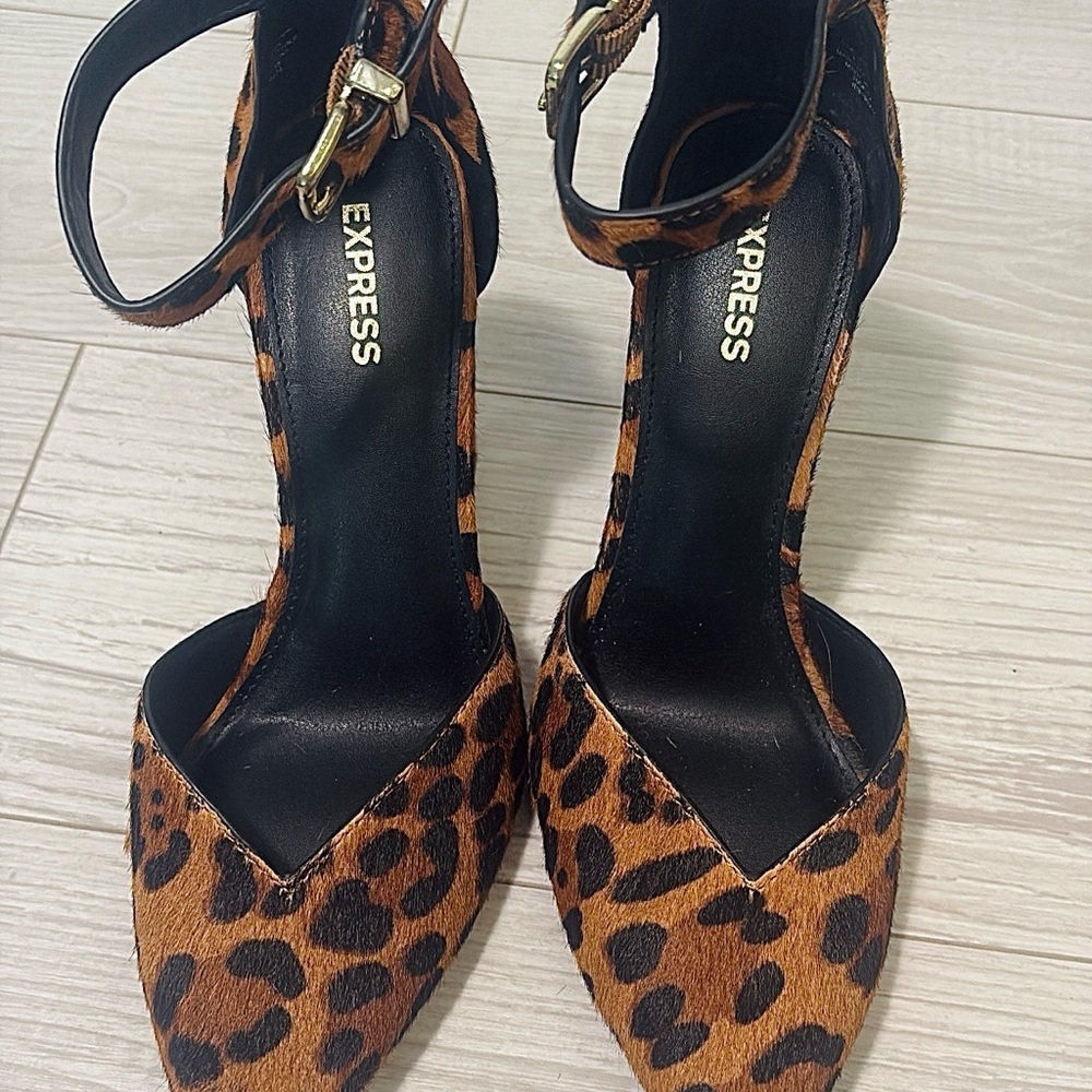 Express Leopard Print Women's Heels